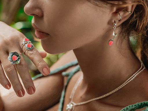 Rhodochrosite jewelry